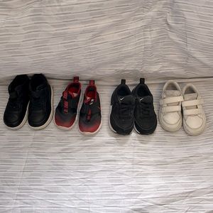 Little Kids Sneakers 4 Pairs Nike Adidas and Zara